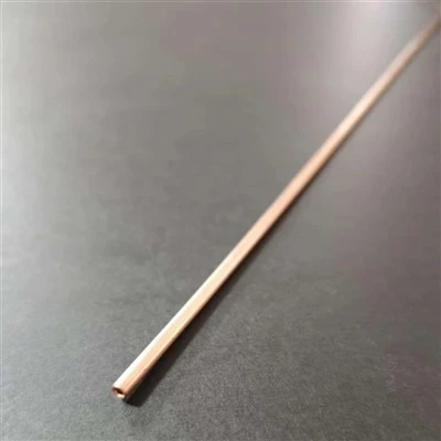 Tubo reto de furo fino de cobre recozido TP2